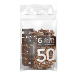 Gizeh Active Filter 6mm 50Stk. Braun