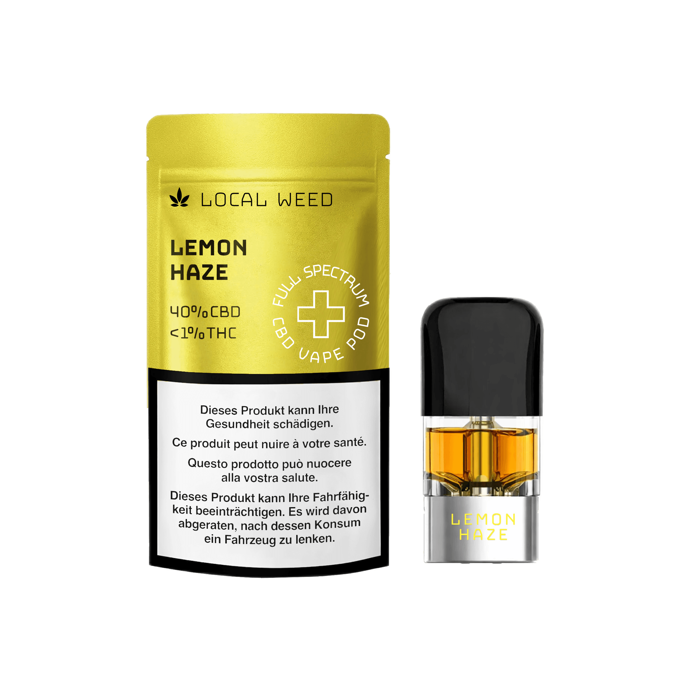 CBD Vape Vollspektrum Pod Lemon Haze