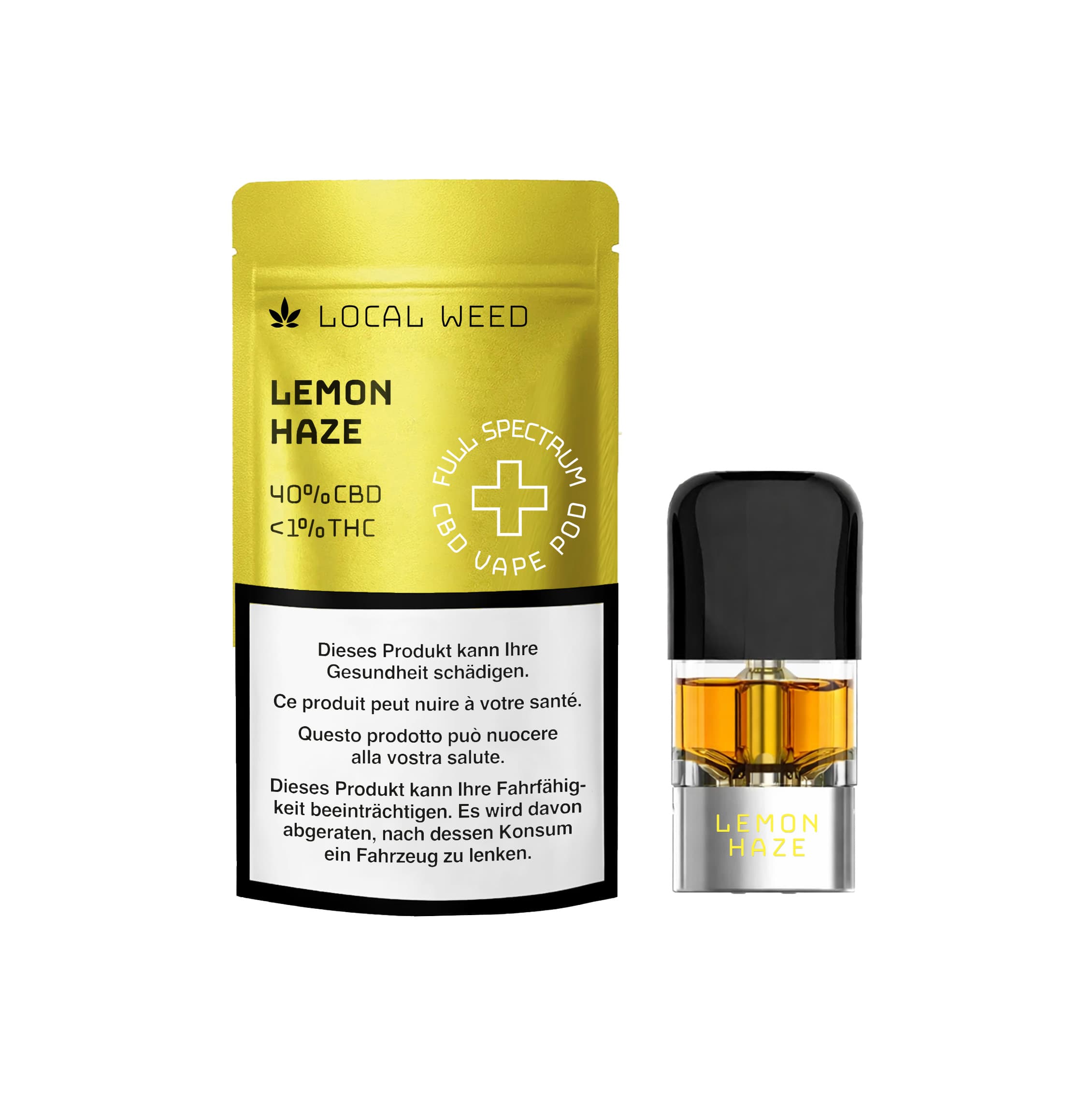 CBD Vape Vollspektrum Pod Lemon Haze