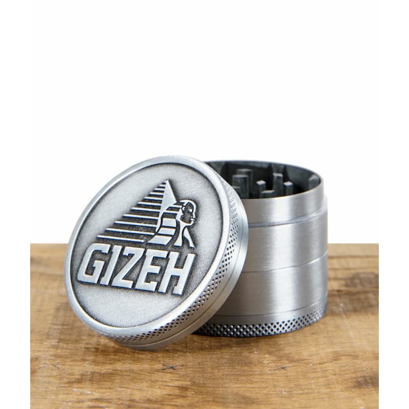 Gizeh Alu Grinder 50mm 4 Teilig Silber