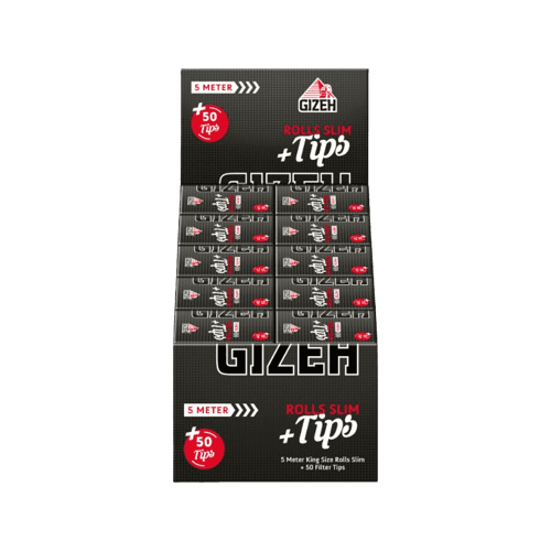 Gizeh Rolls & Filter Slim Black