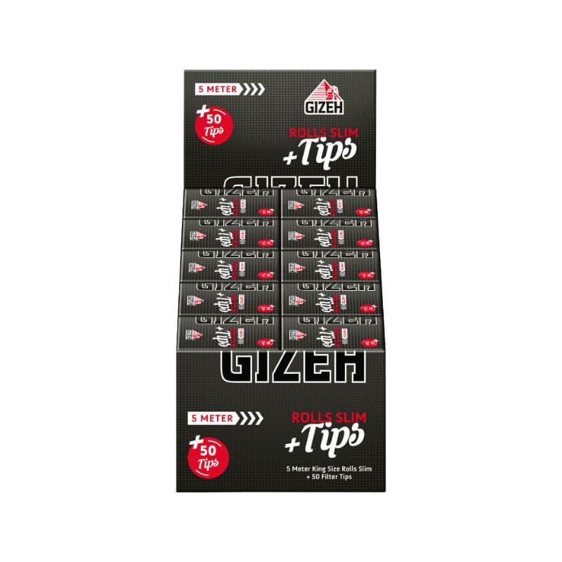 Gizeh Rolls & Filter Slim Black