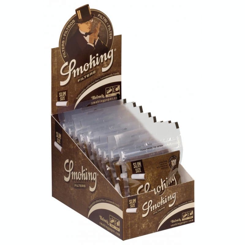 Smoking Slim Filter Classic Brown